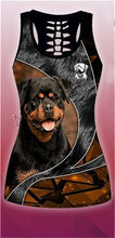 Load image into Gallery viewer, Fashion 3D Print Animal Faithful Rottweiler Dog Women Hollow Tanktop & Legging For Hipster Leisure Female Sexy Vest Clothe S-505