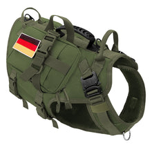 Load image into Gallery viewer, Tactical Dog Harness Military No Pull Pet Harness Vest For Medium Large Dogs Training Hiking Molle Dog Harness With Pouches
