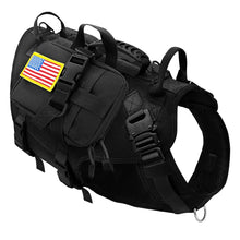 Load image into Gallery viewer, Tactical Dog Harness Military No Pull Pet Harness Vest For Medium Large Dogs Training Hiking Molle Dog Harness With Pouches