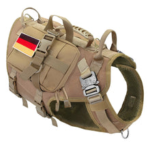 Load image into Gallery viewer, Tactical Dog Harness Military No Pull Pet Harness Vest For Medium Large Dogs Training Hiking Molle Dog Harness With Pouches