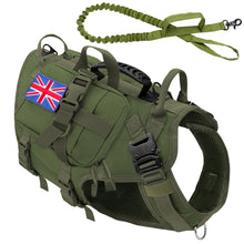Load image into Gallery viewer, Tactical Dog Harness Military No Pull Pet Harness Vest For Medium Large Dogs Training Hiking Molle Dog Harness With Pouches
