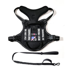 Load image into Gallery viewer, Dog Tactical Harness Vest Pet Dog Harness with 5pcs Dog Patches, Reflective Pet Harness No Pull with Durable Soft Padded Handle