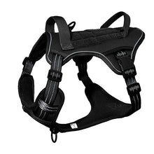 Load image into Gallery viewer, Dog Tactical Harness Vest Pet Dog Harness with 5pcs Dog Patches, Reflective Pet Harness No Pull with Durable Soft Padded Handle