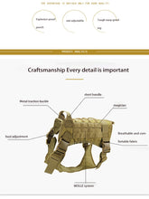 Load image into Gallery viewer, Tactical Dog Harness Military Training Padded Quick Release Vest Pet Training Dog Harness For Set Small Medium Large Dogs