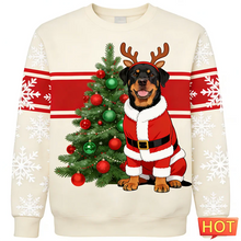 Load image into Gallery viewer, Funny Rottweiler Graphic Ugly Christmas Sweater Fashion Cute Dog 3D Printed Xmas Sweatshirts Loose Breathable Unisex Pullovers
