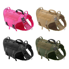 Load image into Gallery viewer, Tactical Dog Training Vest No Pull Military Harness Adjustable Dog Hiking Harness Working Vest For Medium Large Dogs