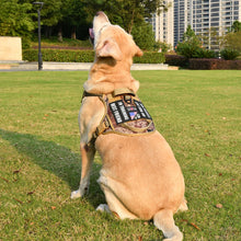 Load image into Gallery viewer, Dog Tactical Harness Vest Pet Dog Harness with 5pcs Dog Patches, Reflective Pet Harness No Pull with Durable Soft Padded Handle