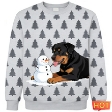 Load image into Gallery viewer, Funny Rottweiler Graphic Ugly Christmas Sweater Fashion Cute Dog 3D Printed Xmas Sweatshirts Loose Breathable Unisex Pullovers