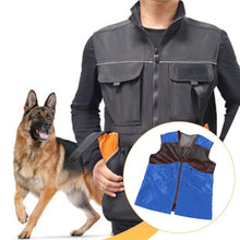 Load image into Gallery viewer, Dog Handler Training Vest Reflective Waterproof Clothing with 12 Pockets for Canine Bite Protection Workwear