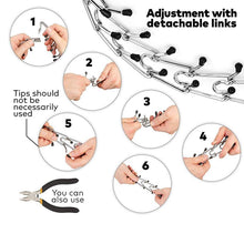 Load image into Gallery viewer, Dog Prong Training Collar, Metal Choke Pinch Dog Collar with Comfort Tips Small Dog Accessories Dog Leash Pit Bull Collars