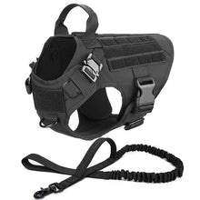 Load image into Gallery viewer, Military Tactical Dog Harness And Dog Leash Walking Training Adjustable Metal Buckle Thick material Vest For Medium Large Dog