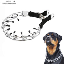 Load image into Gallery viewer, Dog Prong Training Collar, Metal Choke Pinch Dog Collar with Comfort Tips Small Dog Accessories Dog Leash Pit Bull Collars