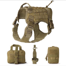 Load image into Gallery viewer, Military Tactical Dog Harness German Shepherd Pet Dog Vest With Handle Nylon Bgee Dog Leash Harness For Small Large Dogs Puppyun
