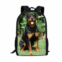 Load image into Gallery viewer, Cute Rottweiler Dog 3D Print Custom School Bags For Boys Girls Student Children School Backpack Satchel Kids Book Bag Mochila