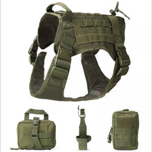Load image into Gallery viewer, Military Tactical Dog Harness German Shepherd Pet Dog Vest With Handle Nylon Bgee Dog Leash Harness For Small Large Dogs Puppyun