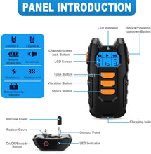 Load image into Gallery viewer, Dogreat Electric Dog Training Collar Shock Pet Remote Control Waterproof Rechargeable for All Size Vibration bark stop Collars