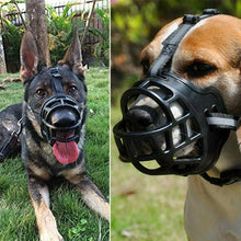 Load image into Gallery viewer, Pet Dog Adjustable Muzzle Mask Anti Bite Barking Silicone Mesh Mouth Halter Strong Dogs Muzzle Basket Pet Training Accessories