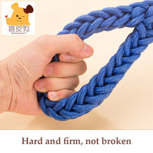 Load image into Gallery viewer, Thick Nylon Braided Rope Large Dog Leash 1.2-1.5M Metal P Chain Buckle Dog Collars And Leash Set Medium Large Dog Traction Rope