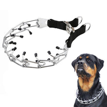 Load image into Gallery viewer, Dog Prong Training Collar, Metal Choke Pinch Dog Collar with Comfort Tips Small Dog Accessories Dog Leash Pit Bull Collars