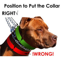 Load image into Gallery viewer, Dog Prong Training Collar, Metal Choke Pinch Dog Collar with Comfort Tips Small Dog Accessories Dog Leash Pit Bull Collars