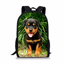 Load image into Gallery viewer, Cute Rottweiler Dog 3D Print Custom School Bags For Boys Girls Student Children School Backpack Satchel Kids Book Bag Mochila