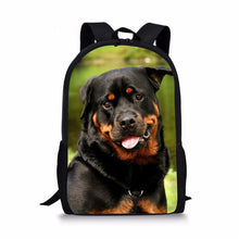 Load image into Gallery viewer, Cute Rottweiler Dog 3D Print Custom School Bags For Boys Girls Student Children School Backpack Satchel Kids Book Bag Mochila