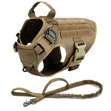 Load image into Gallery viewer, Military Tactical Dog Harness And Dog Leash Walking Training Adjustable Metal Buckle Thick material Vest For Medium Large Dog