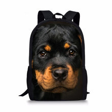 Load image into Gallery viewer, Cute Rottweiler Dog 3D Print Custom School Bags For Boys Girls Student Children School Backpack Satchel Kids Book Bag Mochila