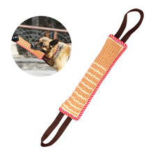 Load image into Gallery viewer, Dog Bite Tug Toy Jute K9 Tug Toy With Two Handles For Adult Dogs Puppies Teeth Healthy For Dogs Pet Training Play Throw 2 Size
