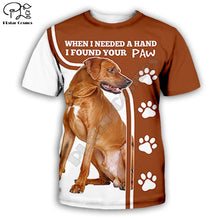 Load image into Gallery viewer, Funny Rottweiler dog 3D full printing fashion t shirt Unisex hip hop style tshirt streetwear casual summer tops