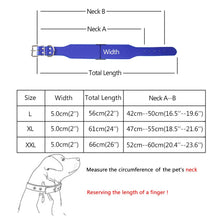 Load image into Gallery viewer, Big Dog Collars Durable Microfiber Leather for Large Dog Pitbull Husky Tibetan Mastiff Leashes Black Pink blue Red Pet supplies