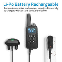 Load image into Gallery viewer, 800m Electric Dog Training Collar with LCD Display Pet Remote Control Waterproof Rechargeable Collars for Shock Vibration Sound