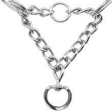 Load image into Gallery viewer, 4 Sizes Pet Dog Training Obedience Choke Chain Adjustable Plated Steel Prong Dog Collar For Pit Bull With Cover