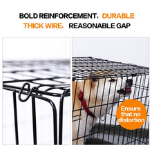 Load image into Gallery viewer, Domestic Delivery Pet Dog Cage House Solid Crate Double-Door Kennel Collapsible Easy Install 4Size Dog House for Small Large Dog