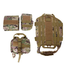 Load image into Gallery viewer, Military Tactical Dog Clothe Harness Service Working Dogs Vest Nylon Leash Lead Train Running For Medium Large German Shepherd