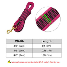 Load image into Gallery viewer, Long Dog Leash Nylon Non-slip Dog Tracking Lead Leash For Medium Large Dogs Walking Training 2m 3m 5m