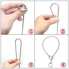Load image into Gallery viewer, Durable Dog Chain Collar Solid Snake P Chock Collars Leash Strong Training Choker For Small Mudium Large Dogs K9 Labrador