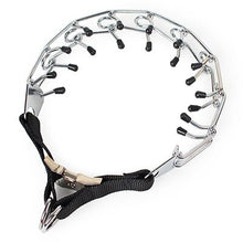 Load image into Gallery viewer, Dog Prong Collar Training Metal Gear Pinch for Dogs with Quick Release Snap Buckle and Rubber Tips Adjustable Large Dog Collar