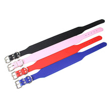 Load image into Gallery viewer, Big Dog Collars Durable Microfiber Leather for Large Dog Pitbull Husky Tibetan Mastiff Leashes Black Pink blue Red Pet supplies