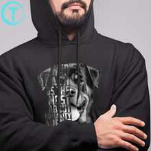 Load image into Gallery viewer, Autumn Rottweiler Rottweiler Quote Loyalty Quote Rottweiler Head Rottweiler Text Rottweiler Po Hoodies Cotton Streetwear Pullove