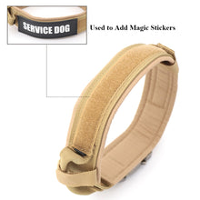 Load image into Gallery viewer, Dog Collar Adjustable Military Tactical Pets Dog Collars Leash Control Handle Training Pet Cat Dog Collar For Small Large Dogs