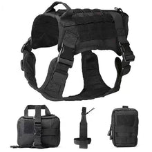 Load image into Gallery viewer, Military Tactical Dog Harness German Shepherd Pet Dog Vest With Handle Nylon Bgee Dog Leash Harness For Small Large Dogs Puppyun