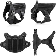 Load image into Gallery viewer, Military Tactical Dog Harness And Dog Leash Walking Training Adjustable Metal Buckle Thick material Vest For Medium Large Dog
