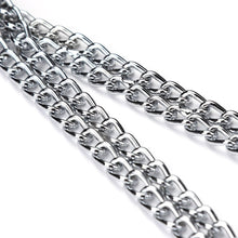 Load image into Gallery viewer, Dog Chain Collar Pet Iron Metal Double Chain Row Neck Leash Gear Choke Slip Chain Walking Training for Small Medium Large Dogs