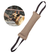Load image into Gallery viewer, Dog Bite Tug Toy Jute K9 Tug Toy With Two Handles For Adult Dogs Puppies Teeth Healthy For Dogs Pet Training Play Throw 2 Size