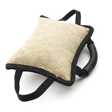 Load image into Gallery viewer, TINGHAO 3 Handles Dog Bite Toy Pet Training Tools Dog Bite Rope Tug Jute Pillow Durable For Large Dogs Labrador German Shepherd
