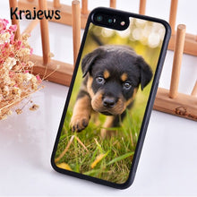 Load image into Gallery viewer, Krajews Cute Dog Puppy Rottweiler Phone Case Cover For iPhone 5 6s 7 8 plus X XR XS 11 pro max Samsung Galaxy S7 S8 S9 S10 plus