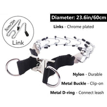 Load image into Gallery viewer, Dog Prong Training Collar, Metal Choke Pinch Dog Collar with Comfort Tips Small Dog Accessories Dog Leash Pit Bull Collars