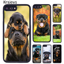 Load image into Gallery viewer, Krajews Cute Dog Puppy Rottweiler Phone Case Cover For iPhone 5 6s 7 8 plus X XR XS 11 pro max Samsung Galaxy S7 S8 S9 S10 plus