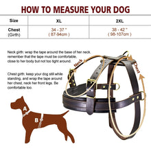 Load image into Gallery viewer, Soft Leather Big Dog Harness For Medium Large Dogs K9 Pitbull Adjustable Pet Harness Vest Bulldog Husky Rottweiler Harnesses